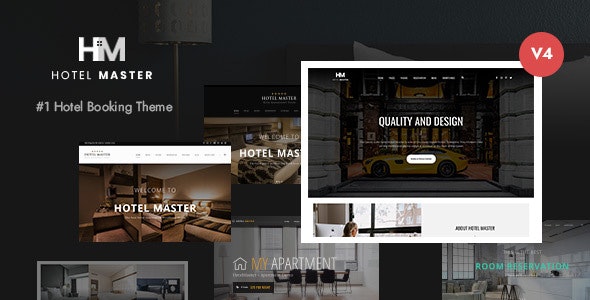 Nulled Hotel Master v4.1.2 – Tema WordPress de reserva de hotel