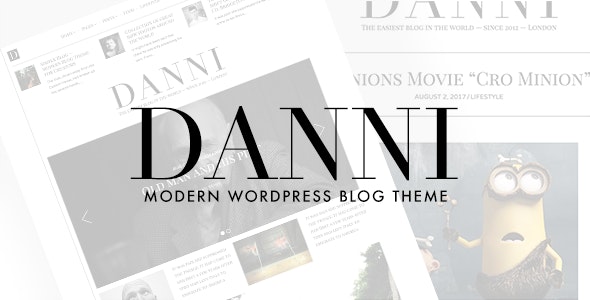 Danni v1.0.2 – Tema minimalista do blog WordPress