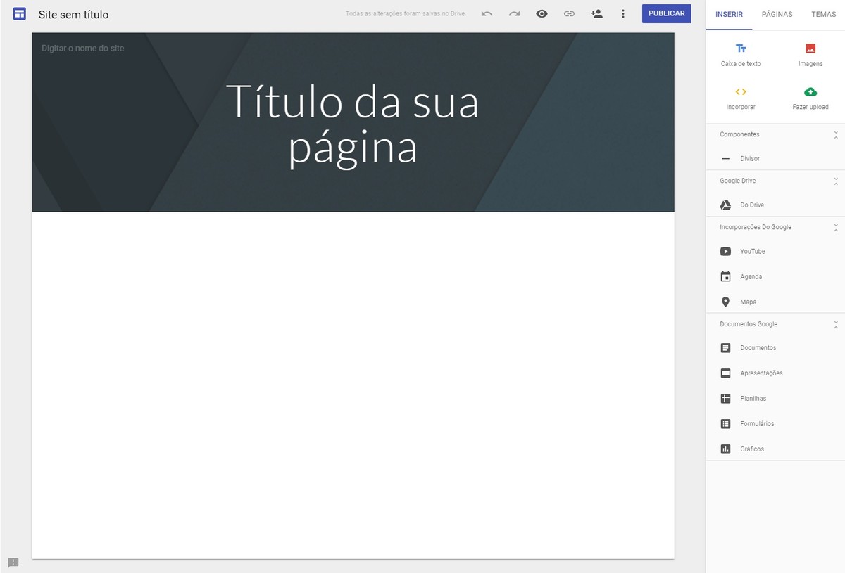 Como criar um site grátis com o Google sites – TechTudo