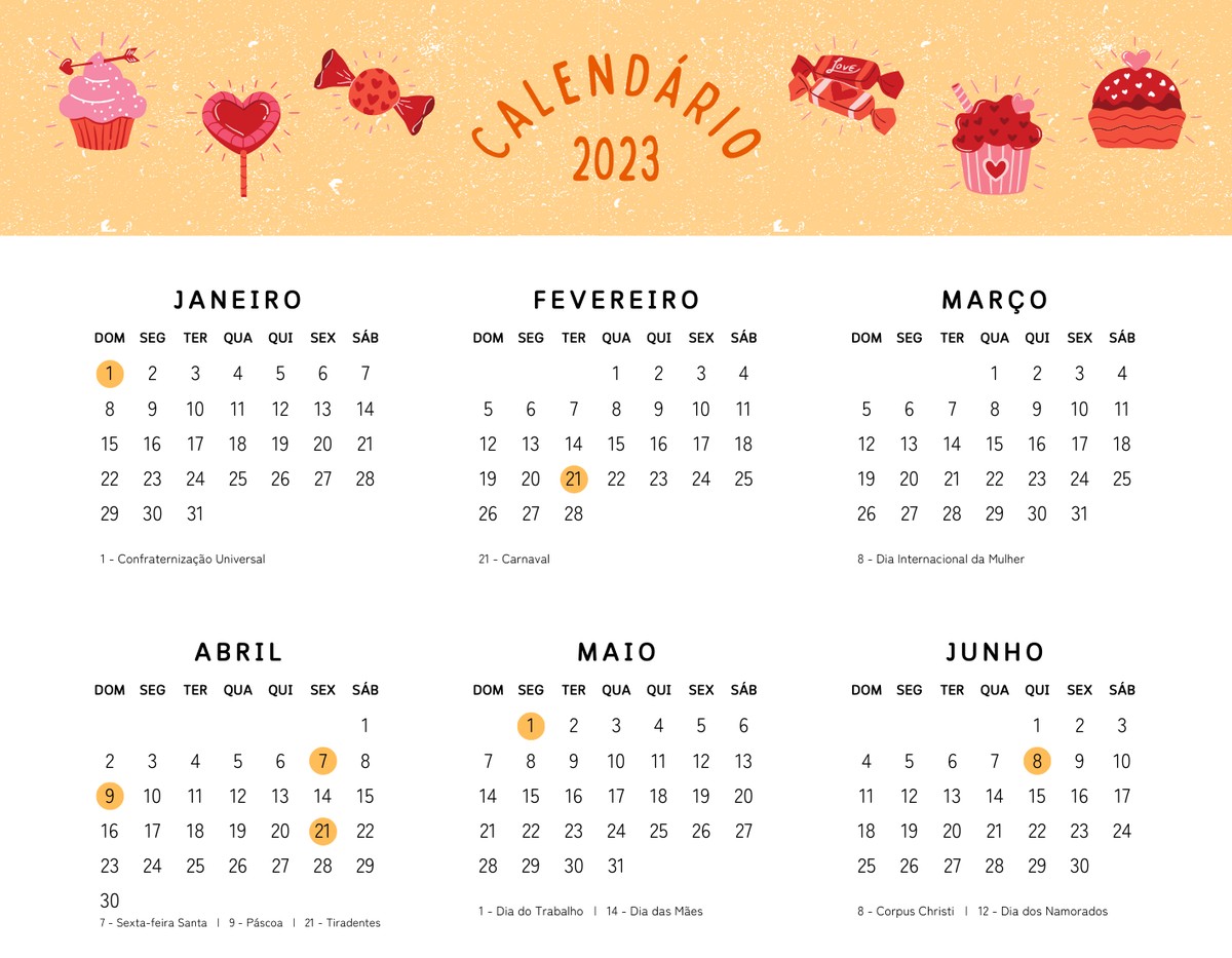 Como baixar calendário de 2023 com feriados para imprimir no Canva – TechTudo