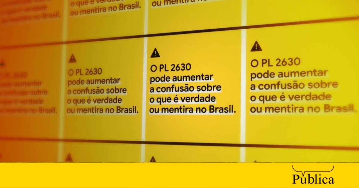 Google pagou mais de meio milhão de reais em anúncios no Facebook contra PL das Fake News – Agência Pública