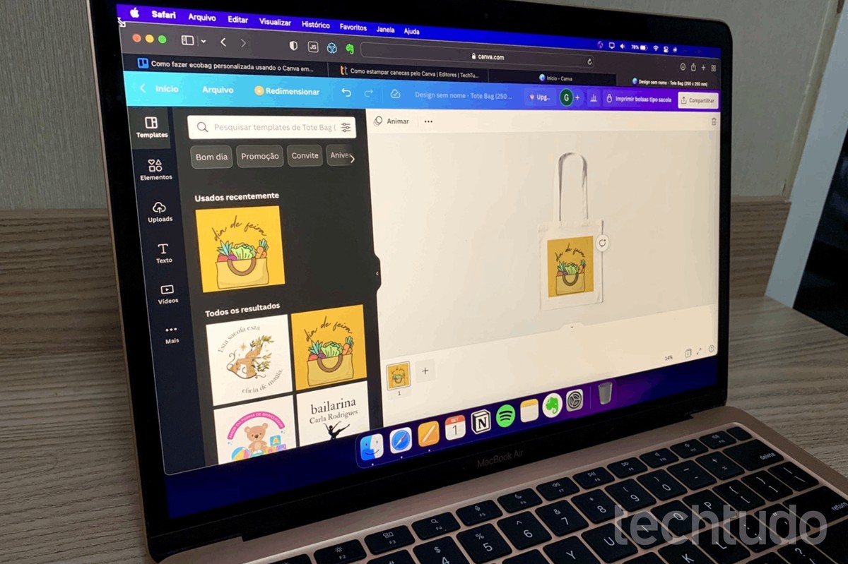 Como fazer ecobag personalizada usando o Canva – TechTudo
