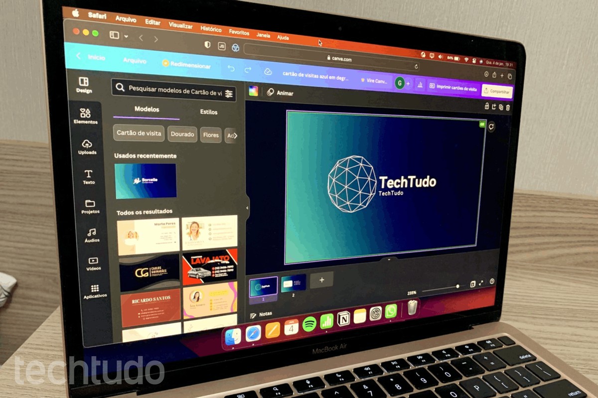 Como fazer cartão de visita no Canva – TechTudo