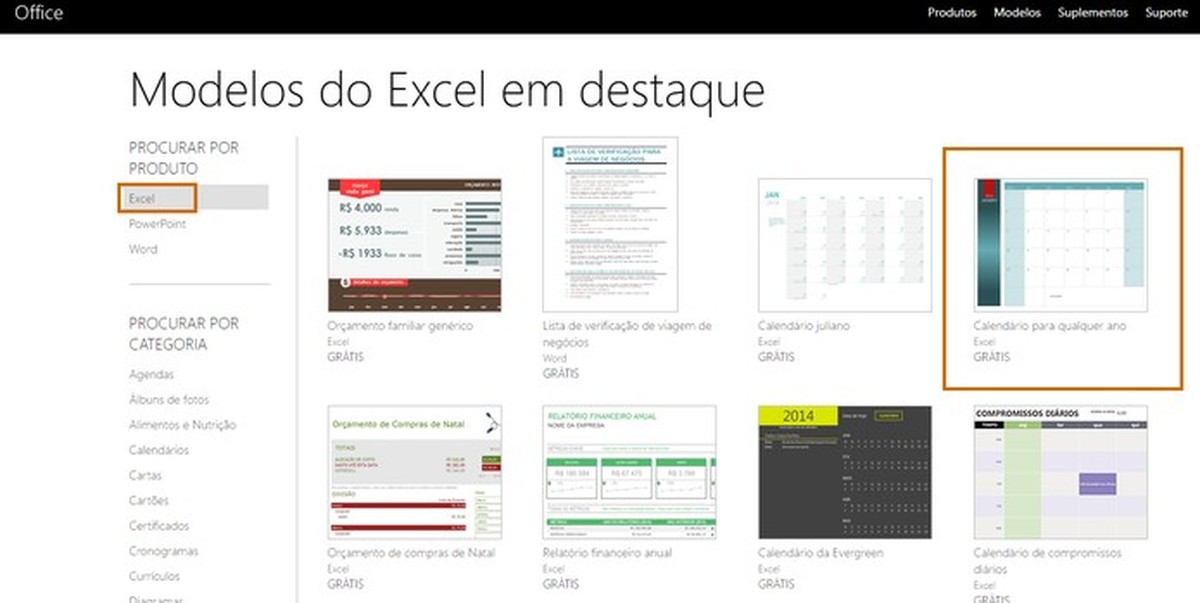 Como baixar e usar templates prontos no Excel – TechTudo