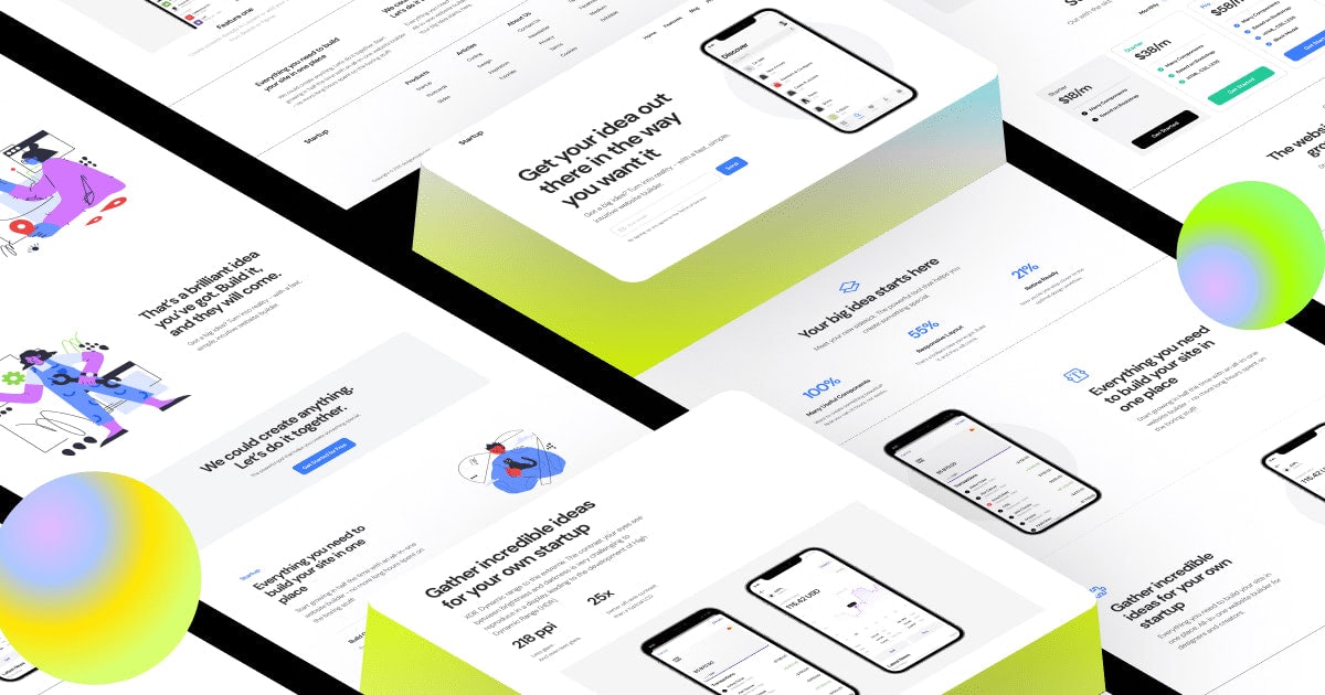 Free Bootstrap Builder for Landing Pages – Startup – Designmodo