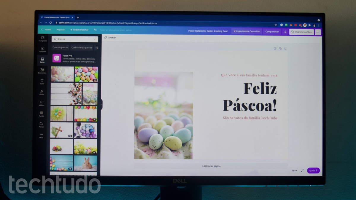 Imagem de Feliz Páscoa 2021: como criar cartão com o Canva – TechTudo