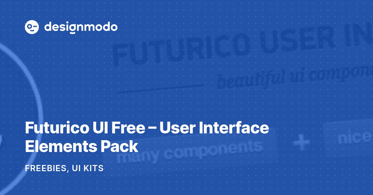 Futurico UI Free – User Interface Elements Pack – Designmodo