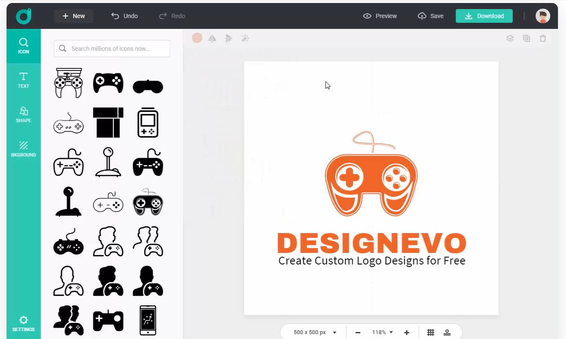 Cria um logotipo incrível com DesignEvo – Página 3