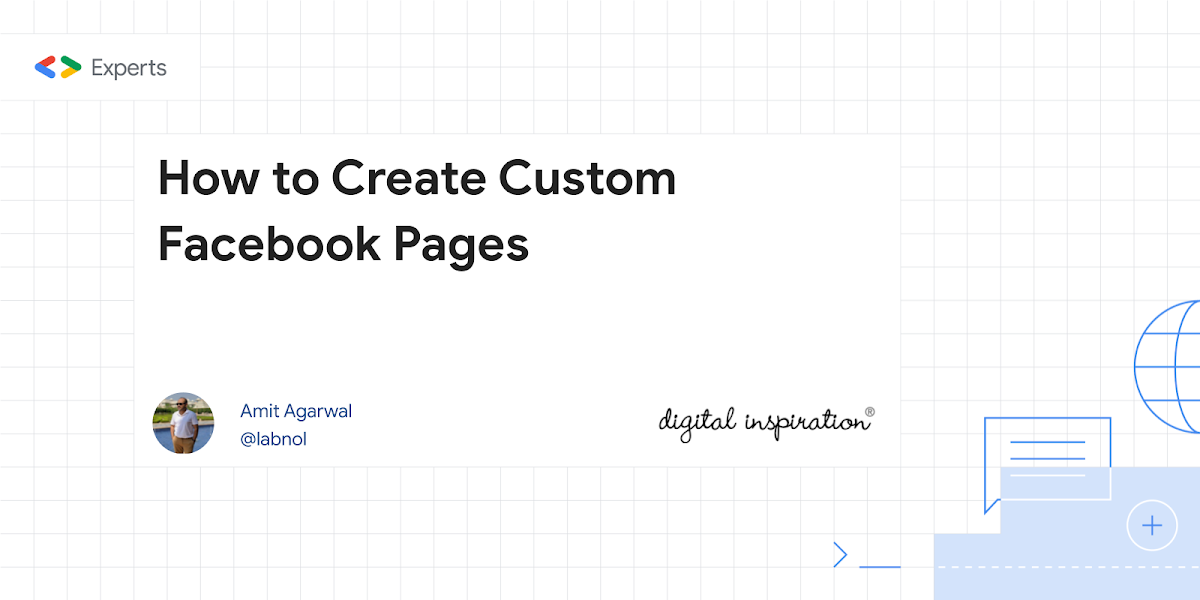 How to Create Custom Facebook Pages – Digital Inspiration – Digital Inspiration